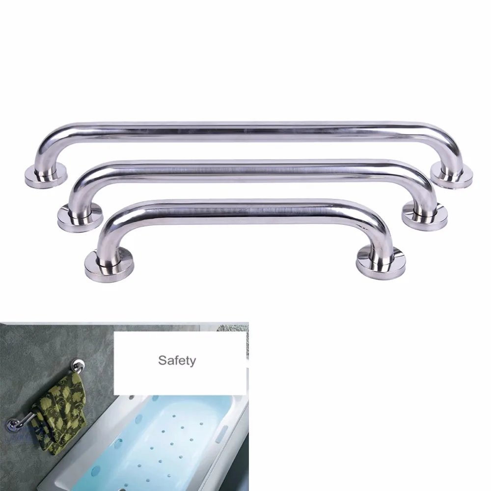 

304 Stainless Steel Shower Grab Bar Brushed Nickel Bathroom Balance Handle Bar Safety Hand Rail Support Grab Bar for disabled