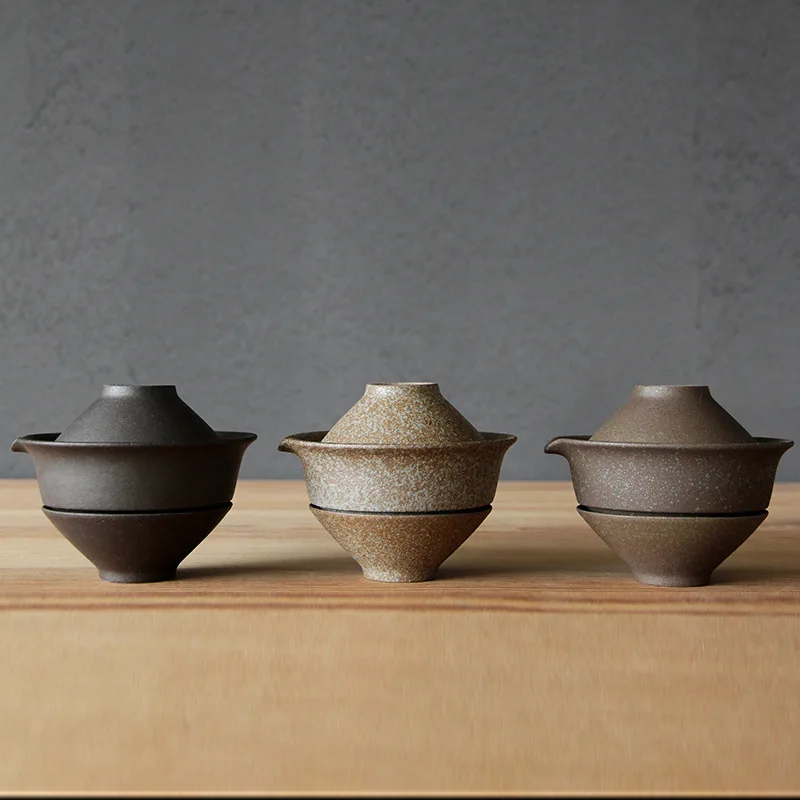 Japanese Style Pot Kung Fu Tea Set One Pot Two Cups Travel Tea Set Portable Ceramics Tea Set