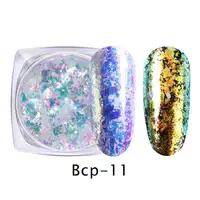 

Norkko transparent chameleon nail flakes aurora chrome effect