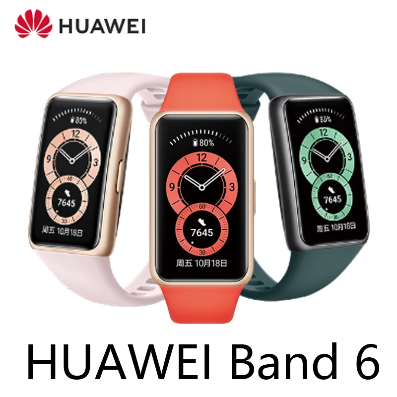 

Global Version Original NEW Huawei Band 6 Smartband 1.47'' AMOLED Screen Heart Rate Tracker Sleep monitoring BT 5.0 Wristband