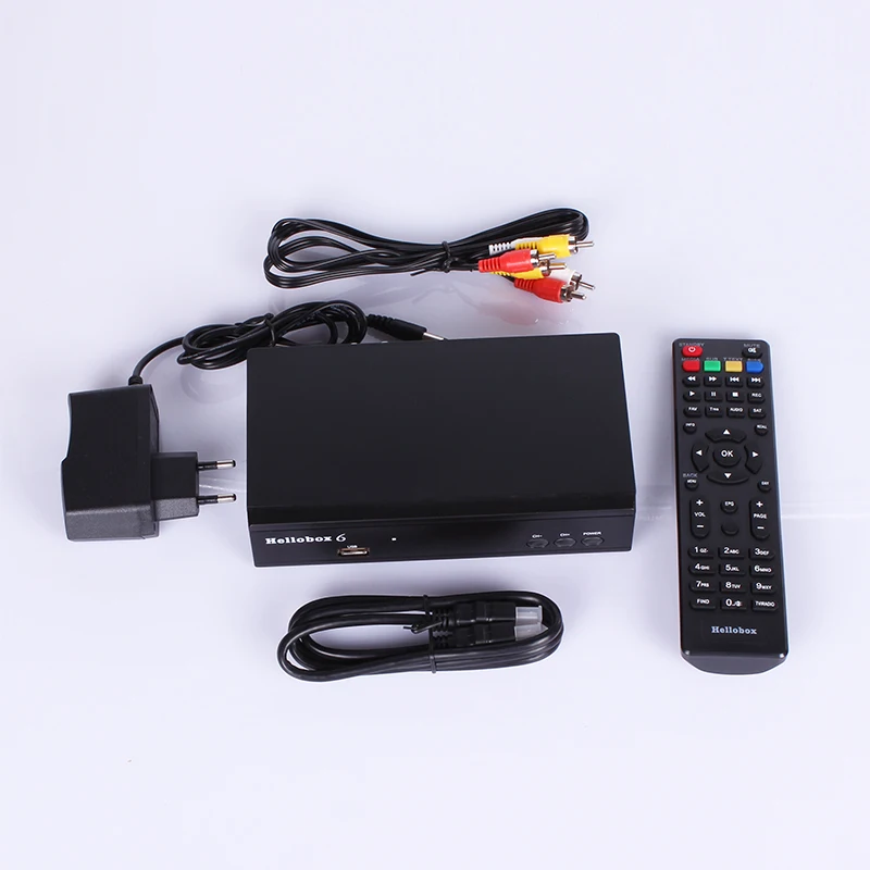 

New Hellobox 6 Satellite Receiver Support H.265 HEVC T2MI USB WiFi IP TV Satellite TV Receiver