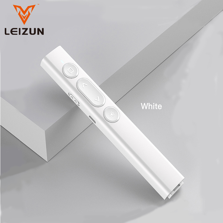 

China Factory Professional Production Laser Flip Pen PPT USB Charge Laser Pen Page-turning Mouse Laser Pointer, Black, white, pink