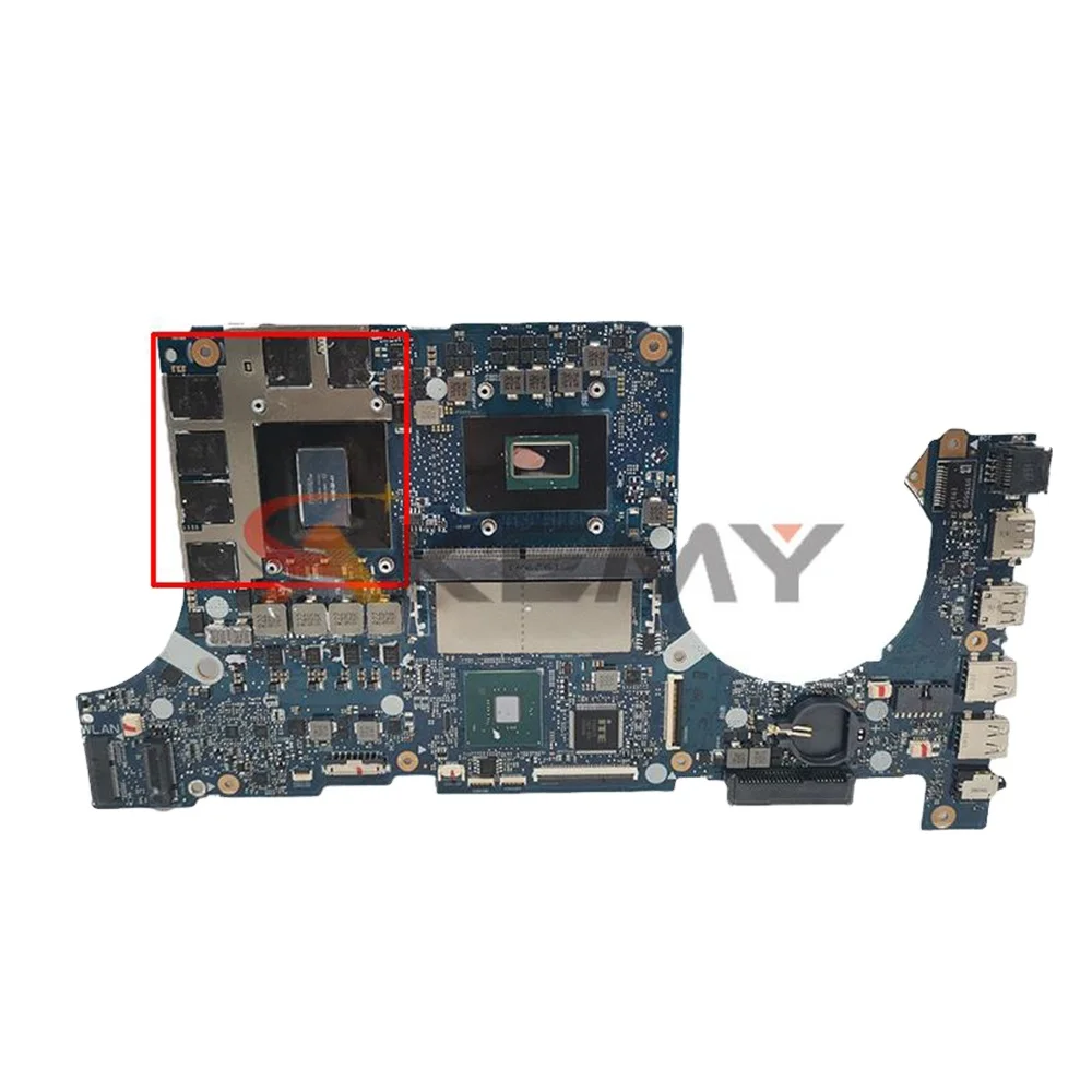 

FX505GU notebook motherboard 8GB/I7-9750H GTX1660TI/V6G FX505GU FX505GT FX905GU FX905GT For ASUS laptop mainboard