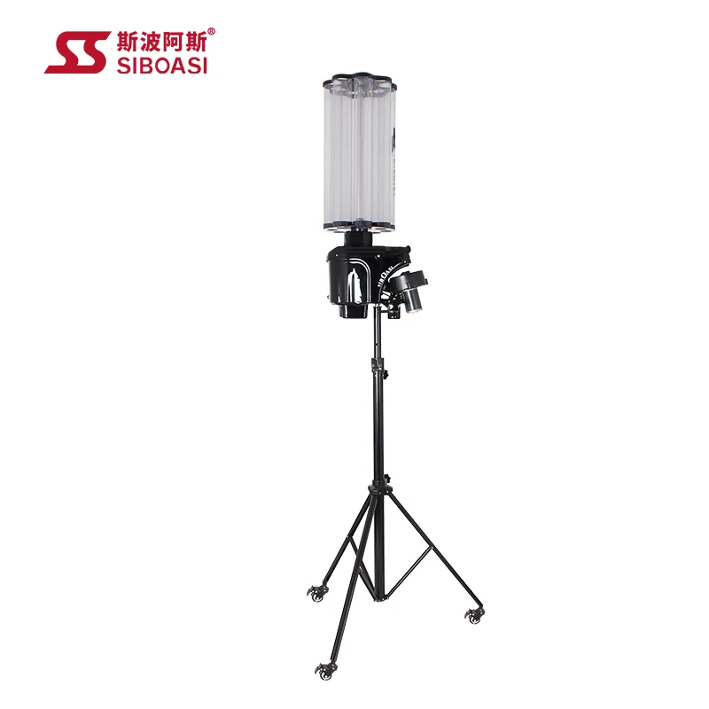 

Badminton machine clamps automatic remote control adjustable speed, Red