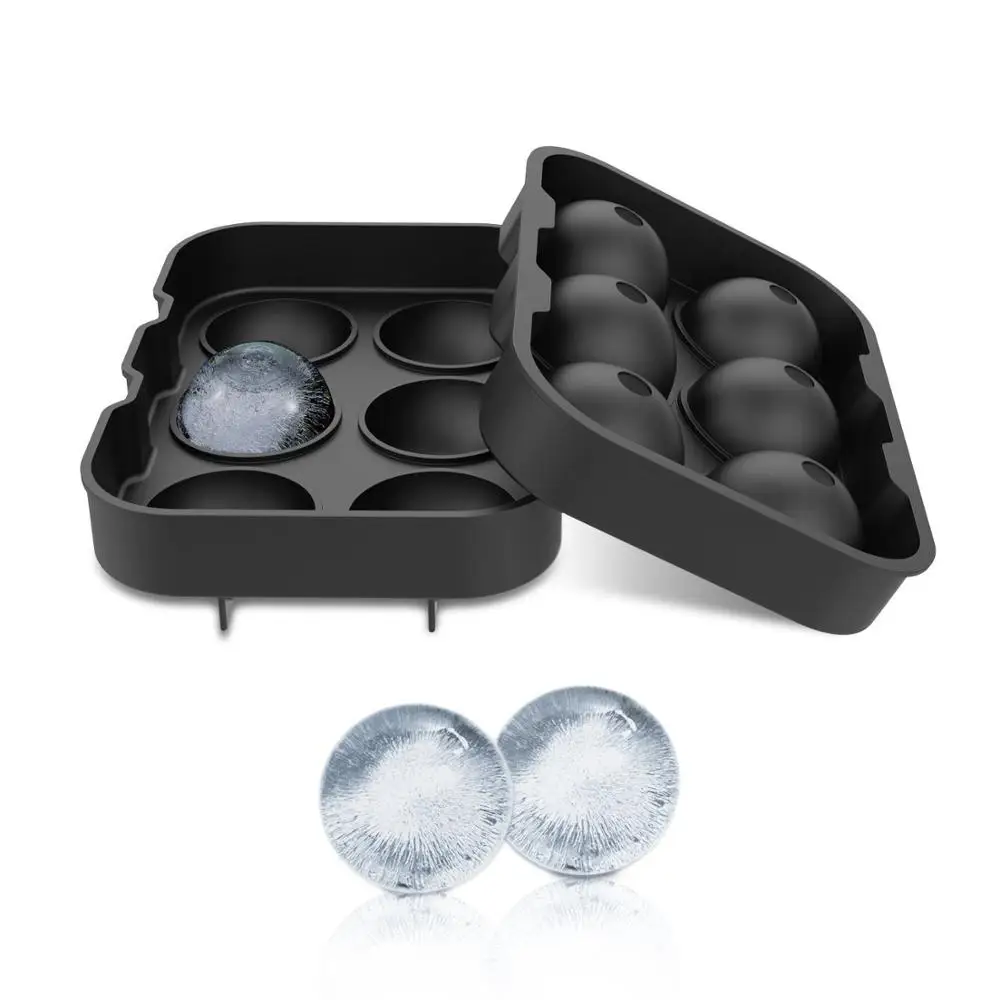 

Hot sales ice making spheres mold ice cream silicone mold tray silicone ice ball mold for Whiskey, Pink,customized color