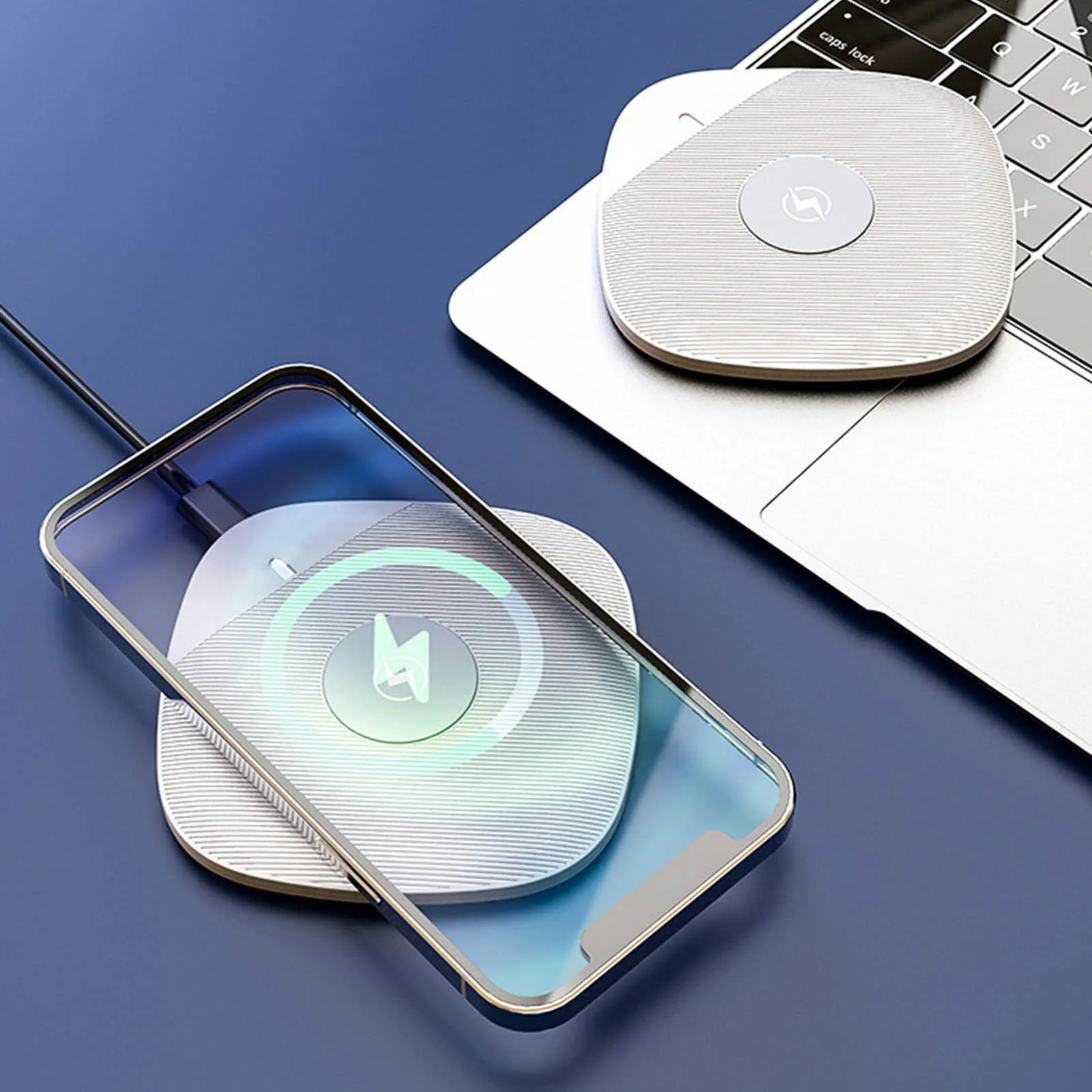 

Technology Qi ABS TYPE-C 15W Mobspring Summerktop Wireless Fast Charging Ultra Thin Short Charger Universal Wireless Charger