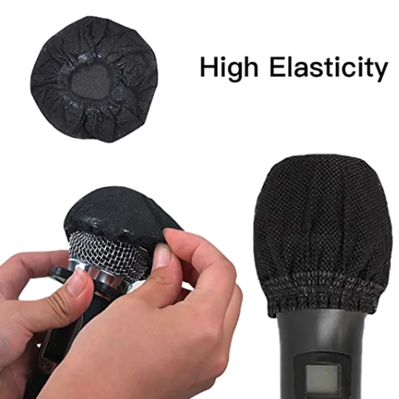 200 Pieces Disposable Microphone Cover 3 Inch Black Nonwoven Buy