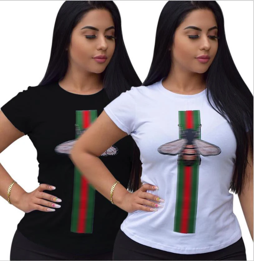 

New Arrivals wholesale women's girl's custom white t-shirt casual plain plus size