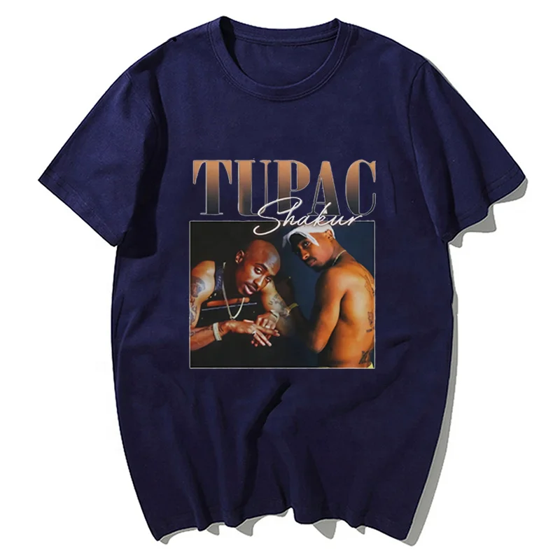 

2021Travis Scott 2pac Tshirt Shakur Hip Hop T Shirts Makaveli Rapper Snoop Dogg Smalls Kendrick Lamar Rap Men Tees