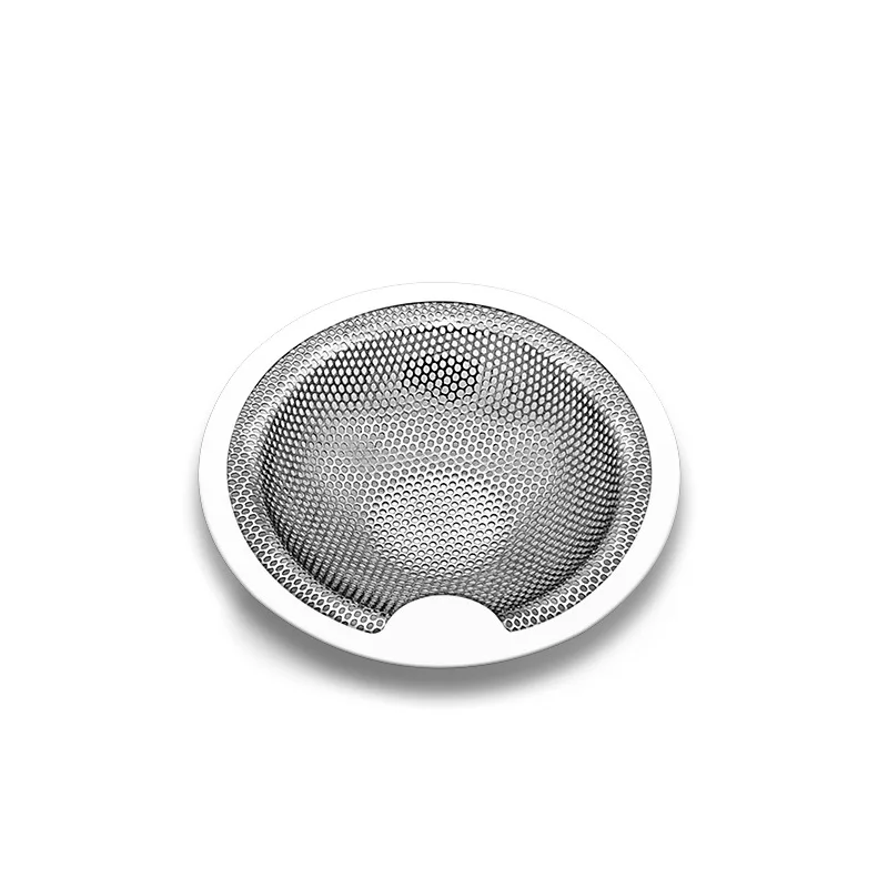 

Stainless Steel Basket Catches Hair Tiny Food Waste Particles Prevent Clogging Round Shape Easy-take Sink Strainer For Kitchen