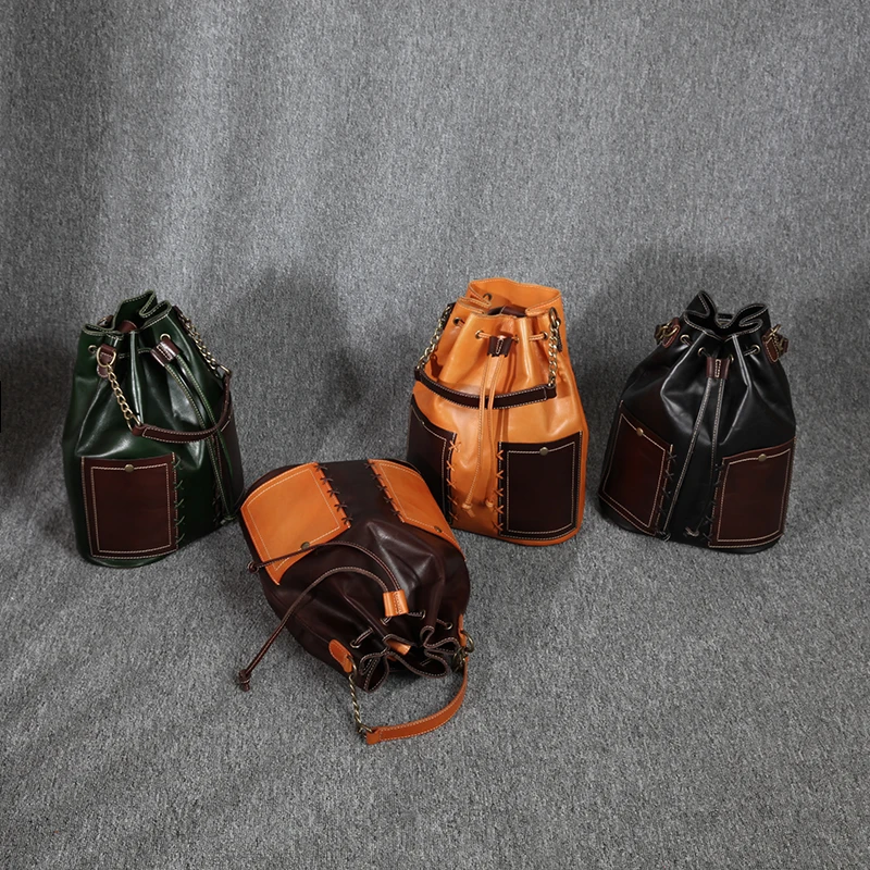 

Custom Fashion Anti Theft Backpacks Wholesale Vegetable Tanned Leather School Bags Backpacks, Customized