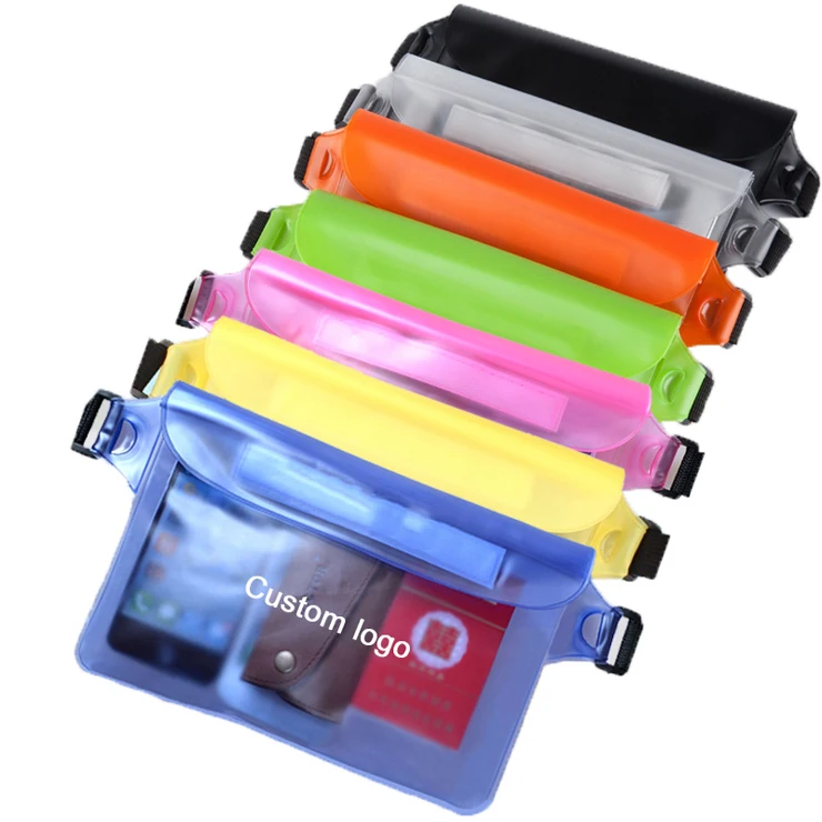 

Promotion Waterproof Pvc Boating Swimming Snorkeling Kayaking Dry Bag Fanny Pack Beach Sport Waist Belt With Custom Logo, Black,blue,red,pink and all kinds of colors customized