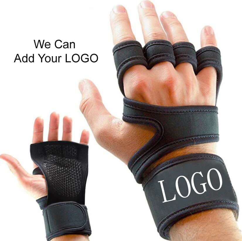 

Custom Anti Slip Gel Outdoor Cross Wrap Wrist Support Weight Lifting Workout Gym Gloves