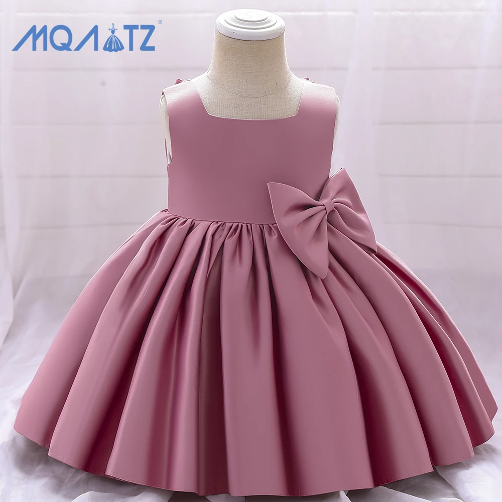 

MQATZ Luxurious Summer Big Bow Kids Princess girls evening dress for wedding