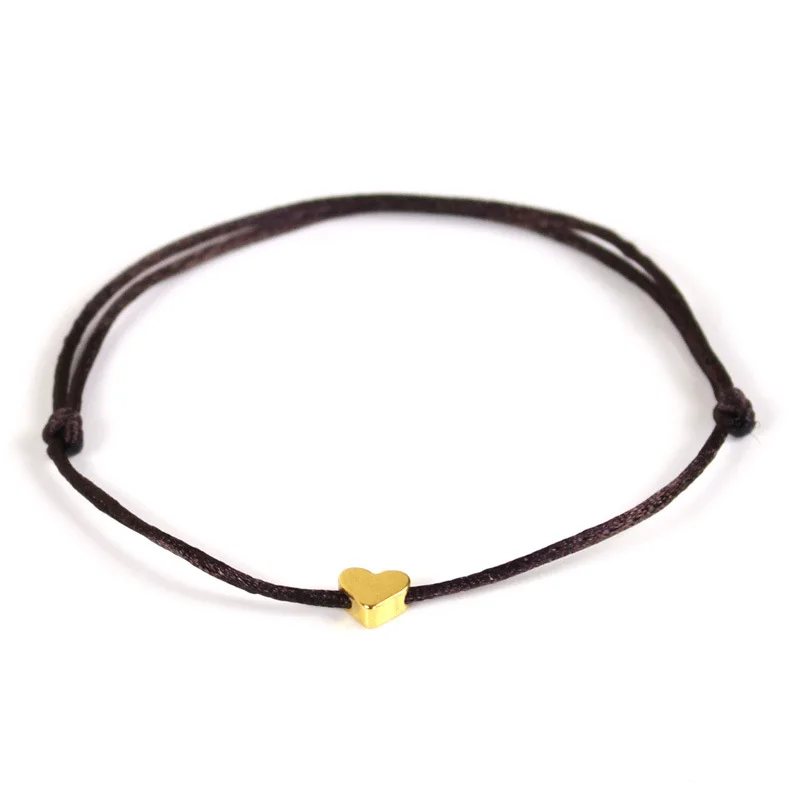 

SC Simple Handmade Waterproof Couple Anklet Bracelets Multi Color Heart Star Minimalist  Jewelry Bracelet for Girls