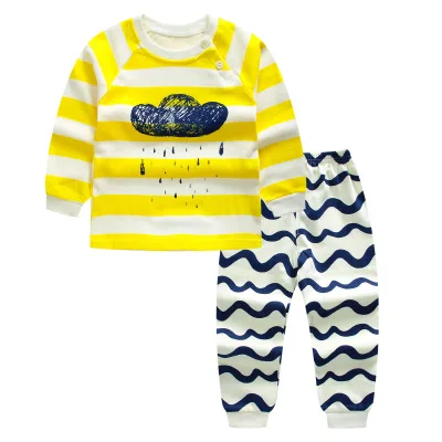 

Children's Autumn Clothes Suit Cotton Baby Underwear Baby Clothes Children's Warm Pajamas Two-piece