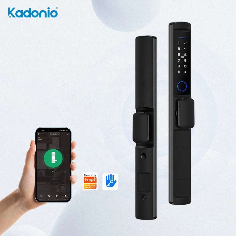 

Kadonio Digital Lock Door WIFI Tuya Biometric Fingerprint Password Office Smart Handle Door Locks