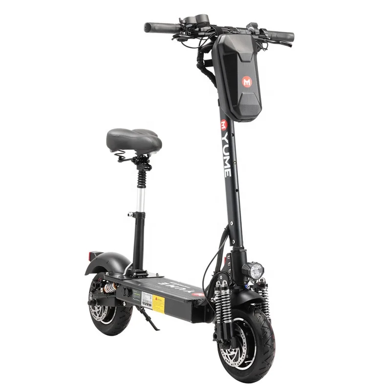 

52v1000w e scooter off road tire dualtron dual motor foldable electric scooter, Black for mi electric scooter