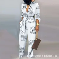 

Letter printed jumpsuit