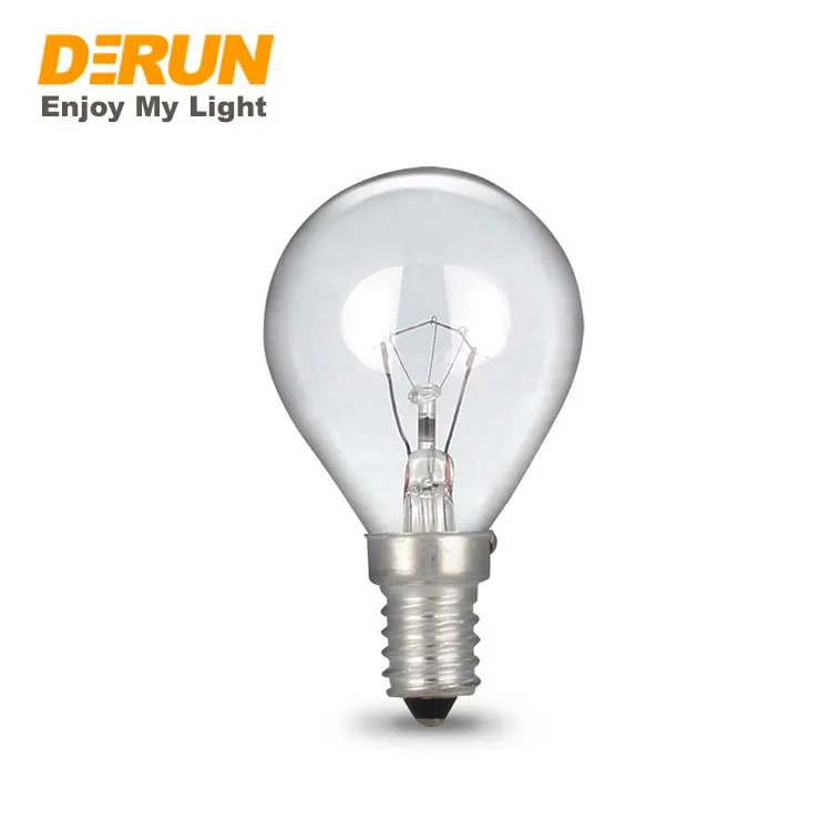CE ROHS 25W 40W 50W 70W 100W Globe Incandescent Light Bulbs fE12 E14 E27 Screw Base G45 Bulb Lights , INC-G45