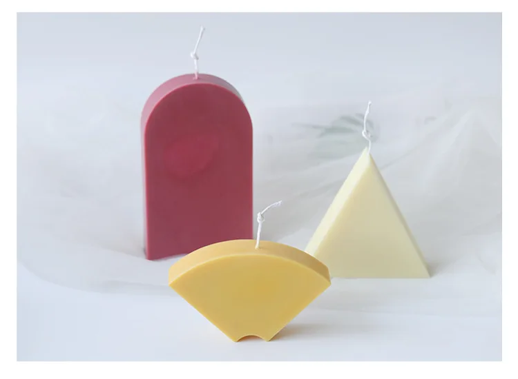 13 Styles Creative Geometry Candle Silicone Mold For Beewax