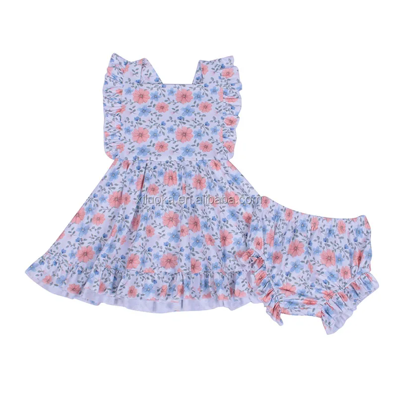 

Ruffle Sleeve Princess Outfit Cute Outfits For Kids Vertical Striped Kids Clothes, Picture