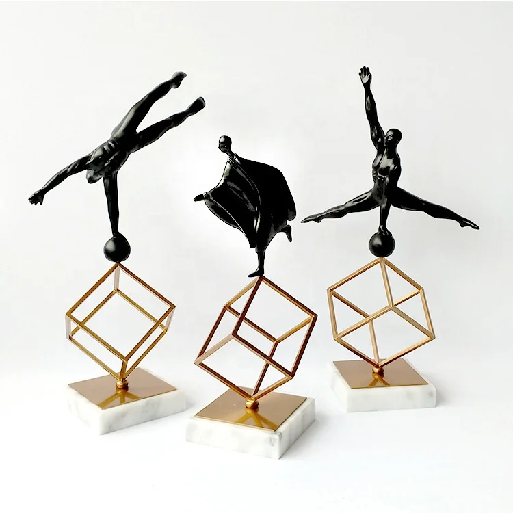 

Nordic design luxury adornment geometric framework gymnastics home decor accessories