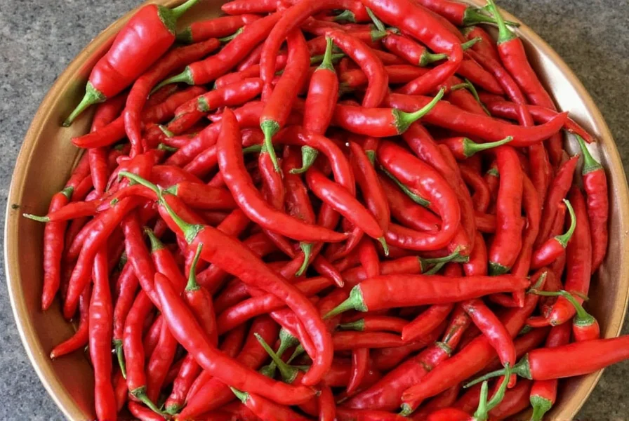 Scoville chart for long hot peppers