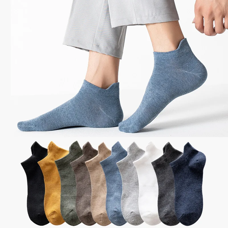 

JR-606 Low Cut Custom Sock Solid Color Anti-Bacterial Organic Cotton Sox Soft Short Sporty Socks For Mens, Custom color