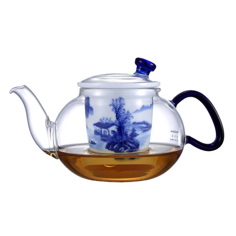 

600ml modern Chinese style exquisite glass teapot, Transparent