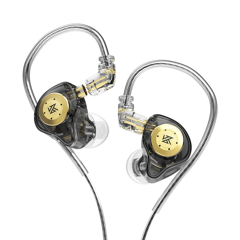 

KZ EDX Pro Earphones Sport Noise Cancelling Headset HiFi Bass Earbuds in Ear Monitor Headphones stage performance Headset, Cyan, black, silver