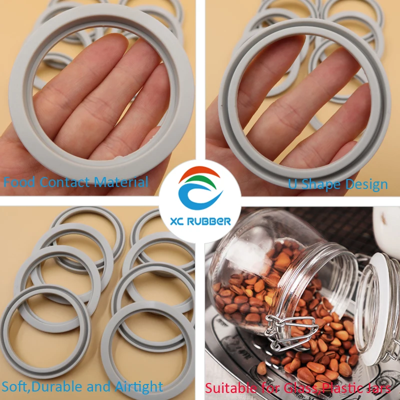 Universal High Temperature Silicone Sealing Rings For Glass Jar,Can Lid