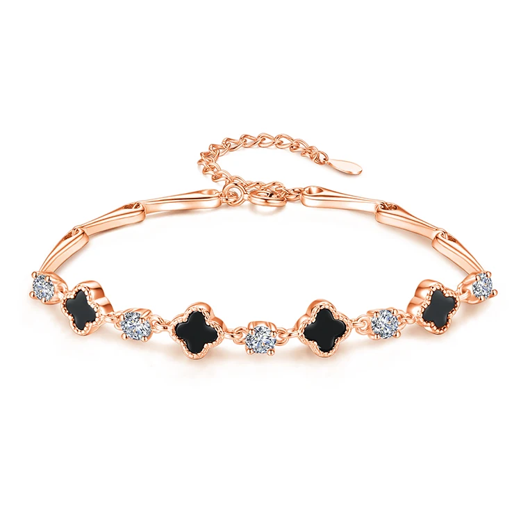 

Dropshipping Design Minimalist Adjustable 925 Sterling Silver Beautiful Fashion Girls Charm Bracelets & Bangles