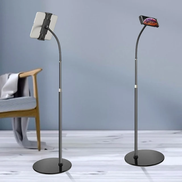 

Original Factory Tablet Floor Holders Bracket Magnetic Holder For Laptop Side Phone Stand, Black white