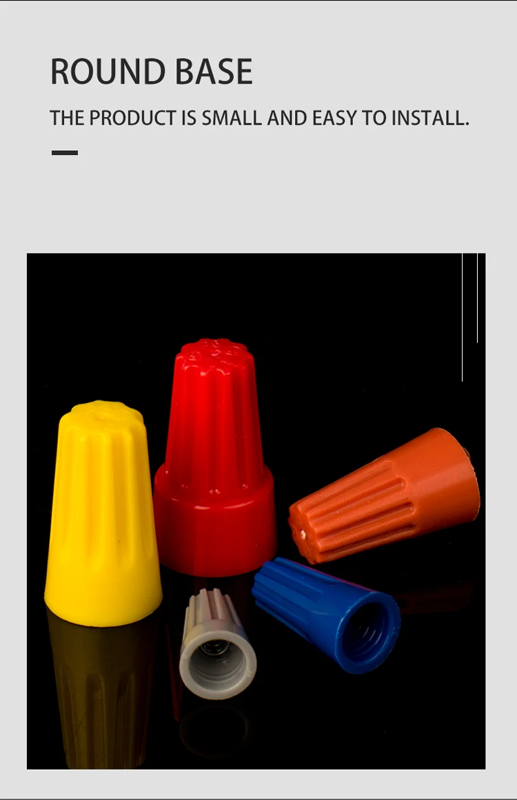 Wiring crimping hat screw rotating terminal spring type closed terminal Twist Nut Connector Terminals hat Rotating screw hat