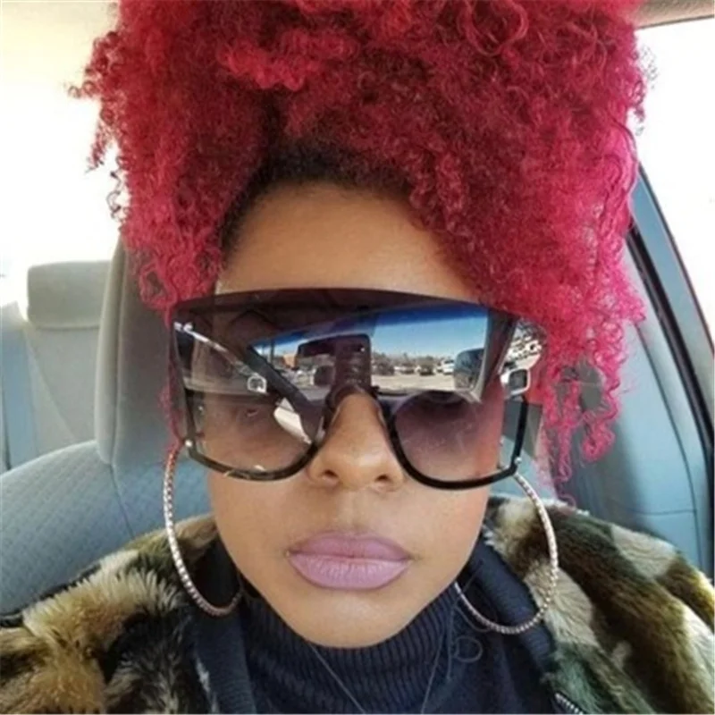 

Fashion Women Sun Glasses Oversized Designer Shield Sunglasses, 7 colors