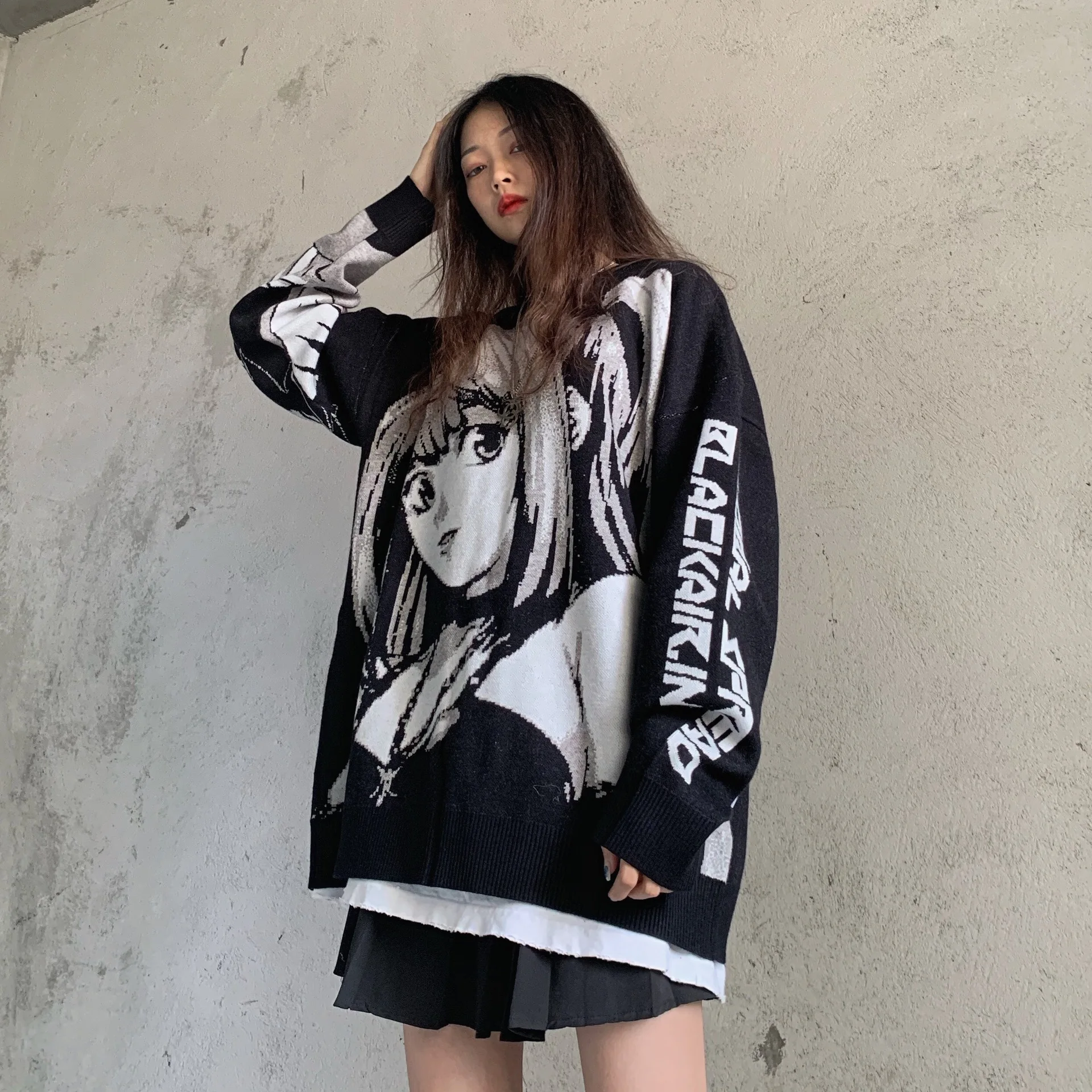 

Anime Death Note Misa Amane Cosplay Tops Hoodie Uniform Outfit Harajuku Streetwear Korean Oversize Pullover Sweatshirt For Women