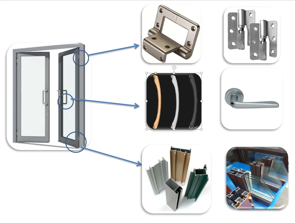Black Aluminium Hinge Exterior French Patio Doors Buy Black Aluminium