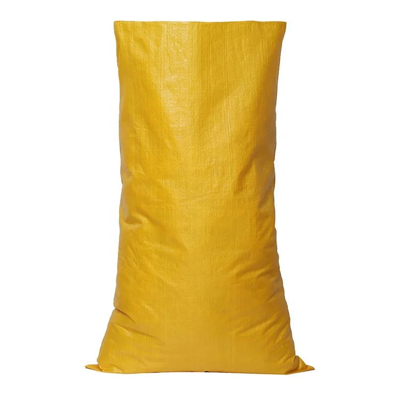 
agriculture yellow corn soybean pp woven grain sack 50kg bolsas de polipropileno 
