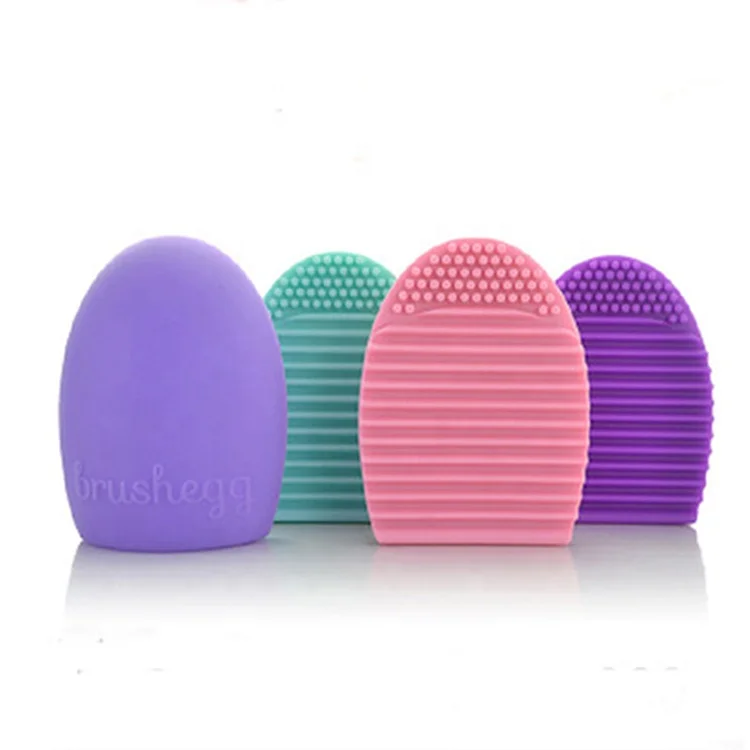 

Egg Shape Wholesale Makeup Brush Cleaning Tool Makeup Brush Cleaner, Mint green,pink