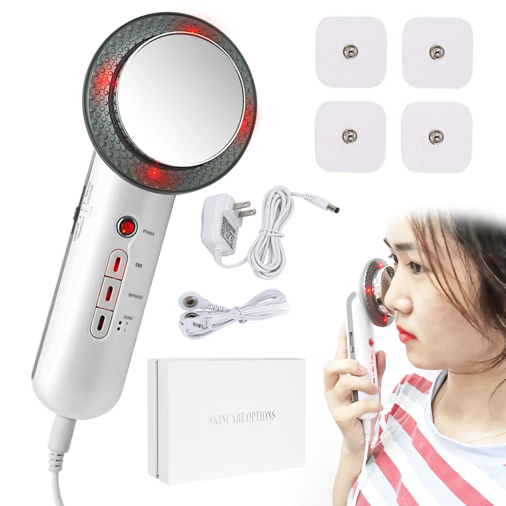 

Multifunction Handle 3 In 1 Ultrasonic Slimming Machine, White