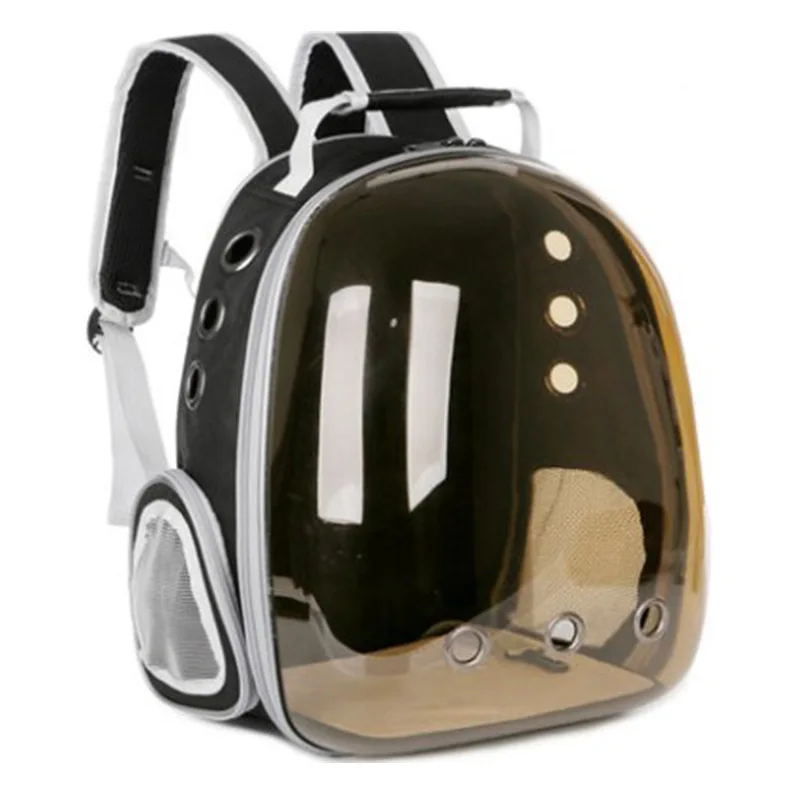 

New cat and dog pet out bag transparent pet backpack comfortable breathable pet aviation case multifunctional Dog Bag, Picture color