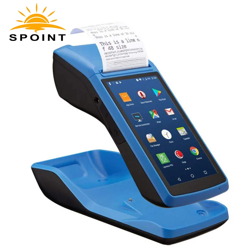 

Android 8.1 Pos Machine 2G 3G 4G NFC GPS Chile e-boleta SIIPO Demo Handheld Thermal Printer Barcode Scanner With Pos Terminal