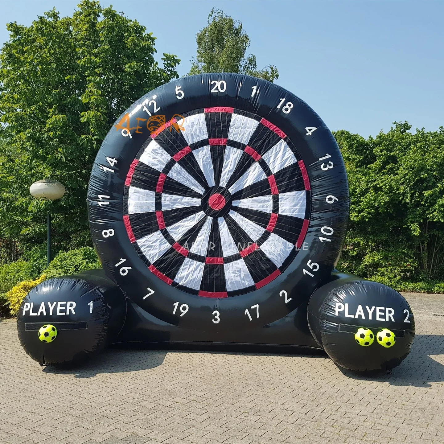 

Inflatable Football Dartboard Adults Soccer Kick Goal Dart Ball Games