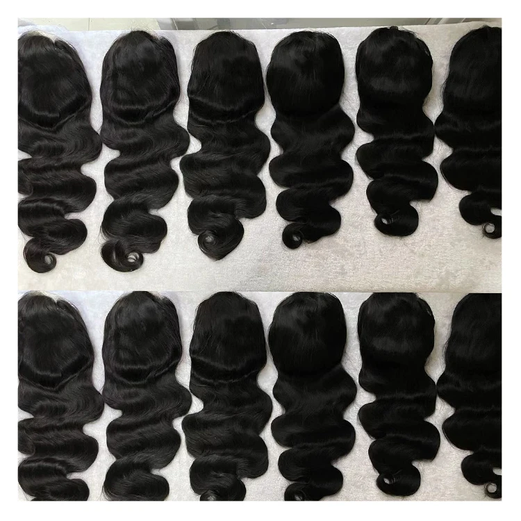 

grade 10a virgin hair hd lace front brazilian raw virgin human hair body wave wig for black women