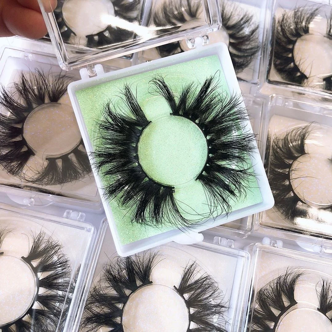 

Dramatic 5D Mink Eyelashes Crisscross Strip Lashes Case Vendors Best Sellers Fluffy Fake Lash Packaging Wholesale Eyelash