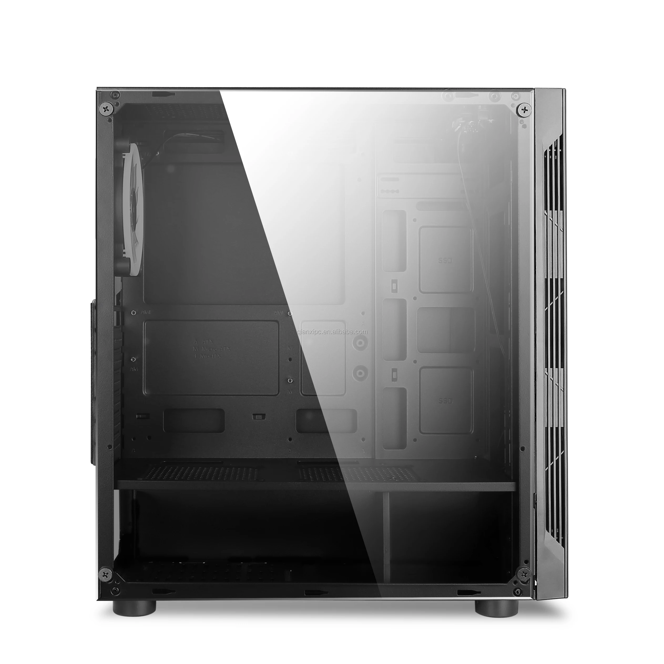 Atx Pc With Tempered Glass And Led Strip New Gamer Rgb