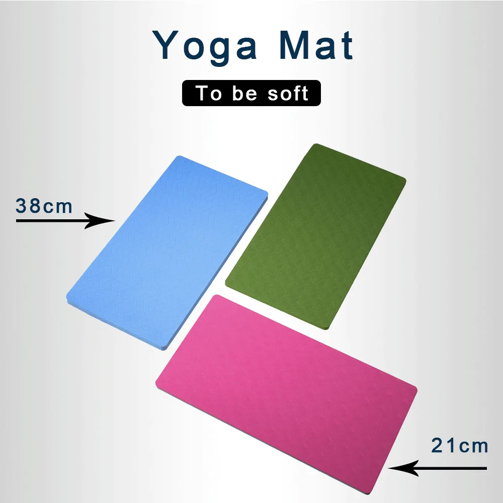 Custom Laser pattern Environmentally friendly TPE yoga mat knee pad
