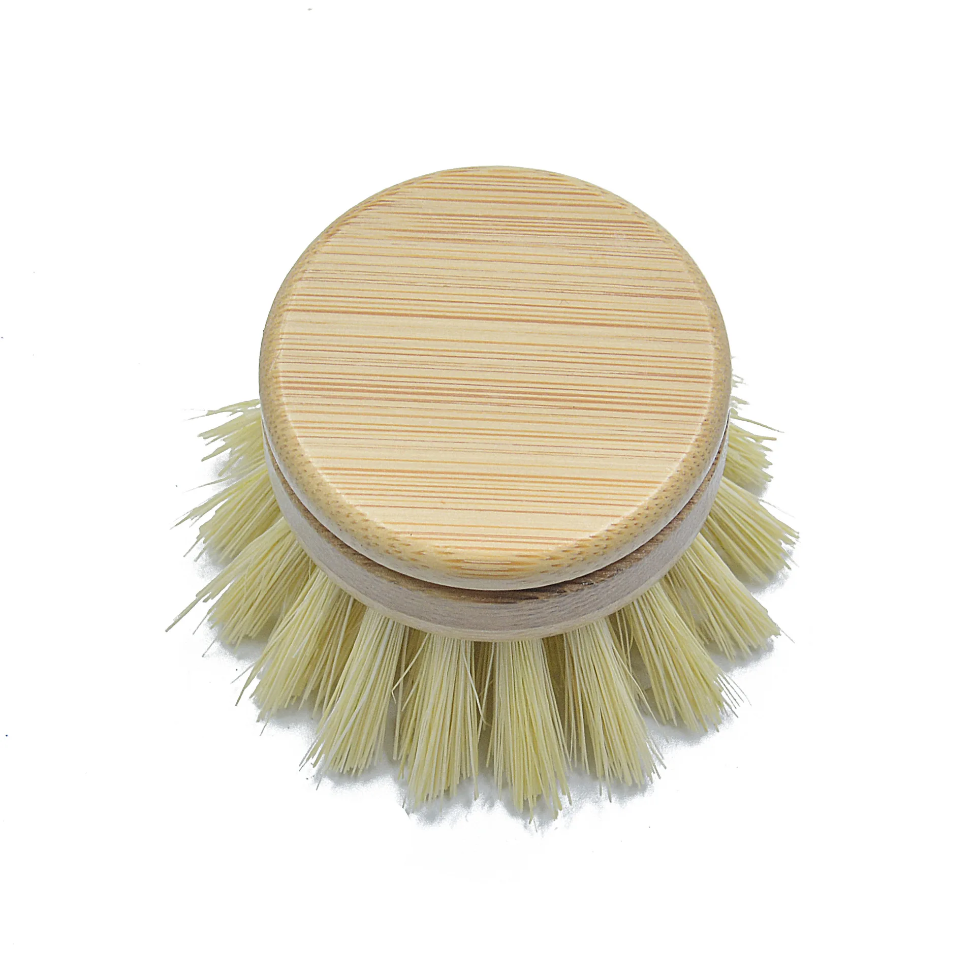 

Novelty Sisal Coconut Palm Tree Fiber Natural Wood Replaceable Brush Head Kitchen CookingDish Cleaning Brush Kitchen Scrub Brush