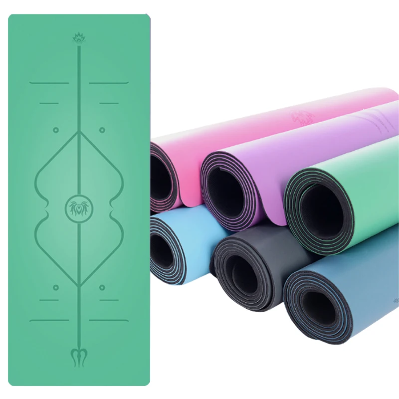 

New Arrival High Quality Fashion Custom Print Position Line Eco Friendly Yoga Mat, 7 color